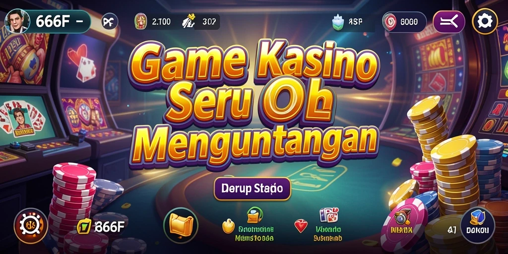 Tangkapan layar permainan 666F yang menunjukkan pengalaman Kasino yang seru.