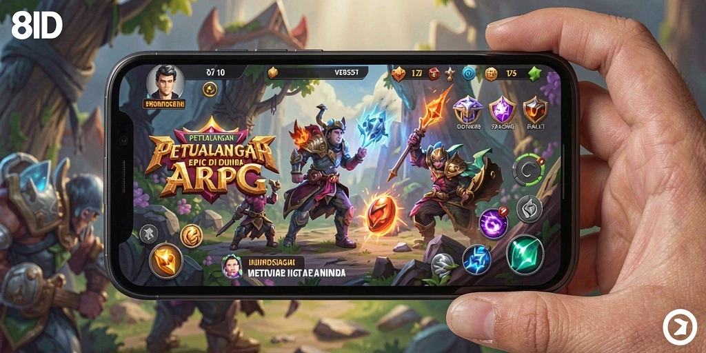 Tampilan gameplay ARPG yang mendebarkan di 8ID.