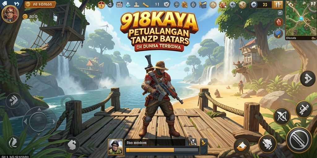 Tangkapan layar gameplay 918KAYA menunjukkan petualangan mendalam di dunia terbuka.
