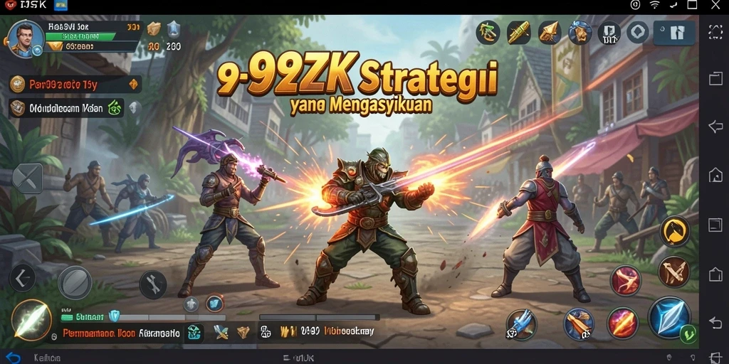 Screenshot gameplay 99ZK yang menampilkan pertempuran strategi seru.