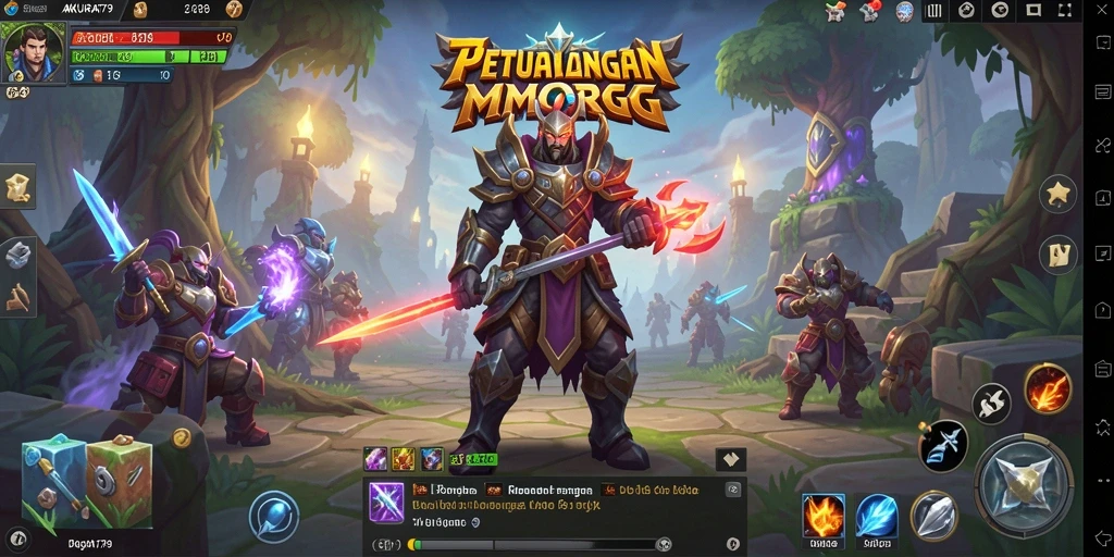 Tampilan gameplay menakjubkan dari game MMORPG AKURAT79.