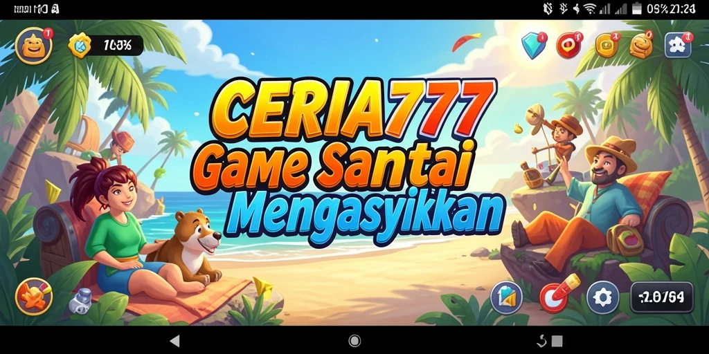 Tampilan gameplay CERIA777 yang penuh warna dan mengasyikkan.