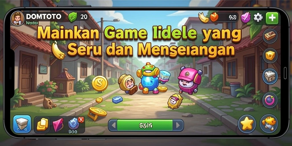 Tampilan gameplay DOMTOTO yang menawan dan interaktif.