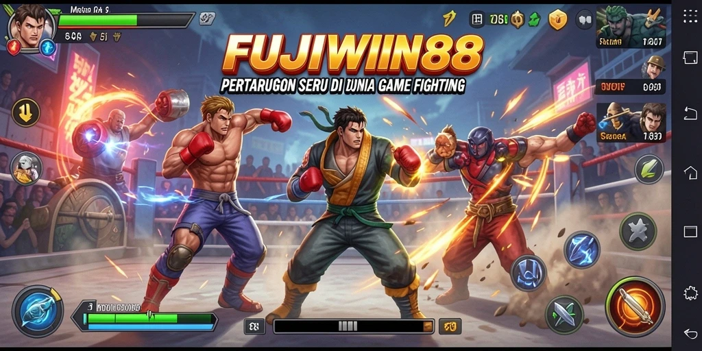Tangkapan layar menampilkan aksi pertarungan seru dari FUJIWIN88.