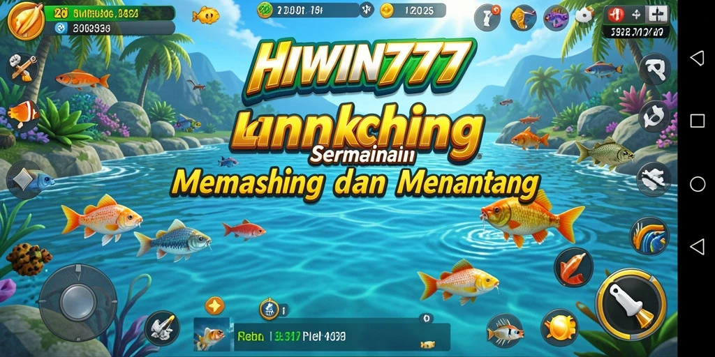 Tampilan luar biasa dari gameplay HIWIN777 yang menyajikan aktivitas memancing.
