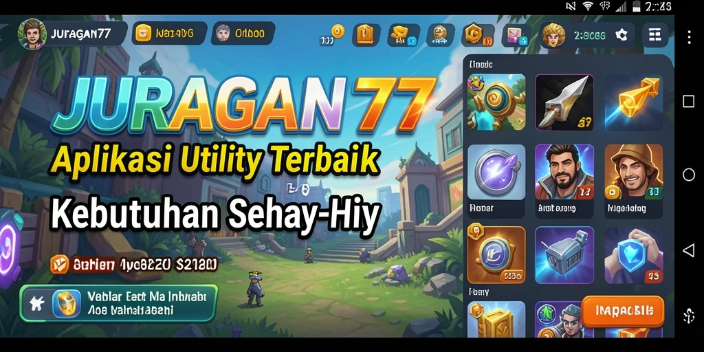 Tampilan utama JURAGAN77 yang sederhana dan fungsional.