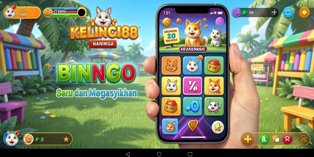 Tampilan gameplay seru dari KELINCI88 saat bermain Bingo.