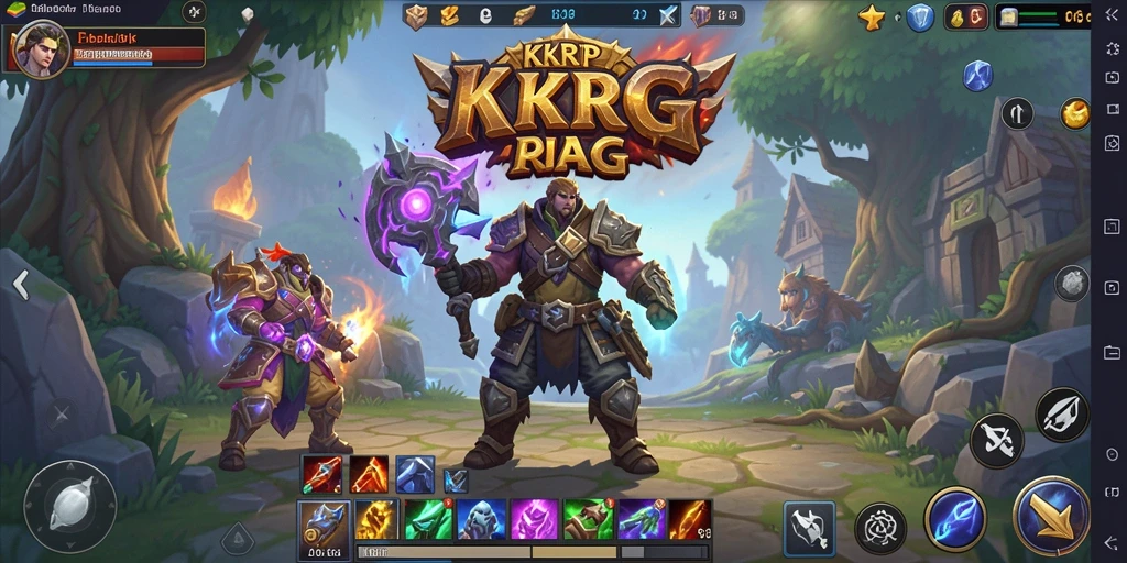 Tampilan menarik dari gameplay seru KKRP yang penuh aksi.