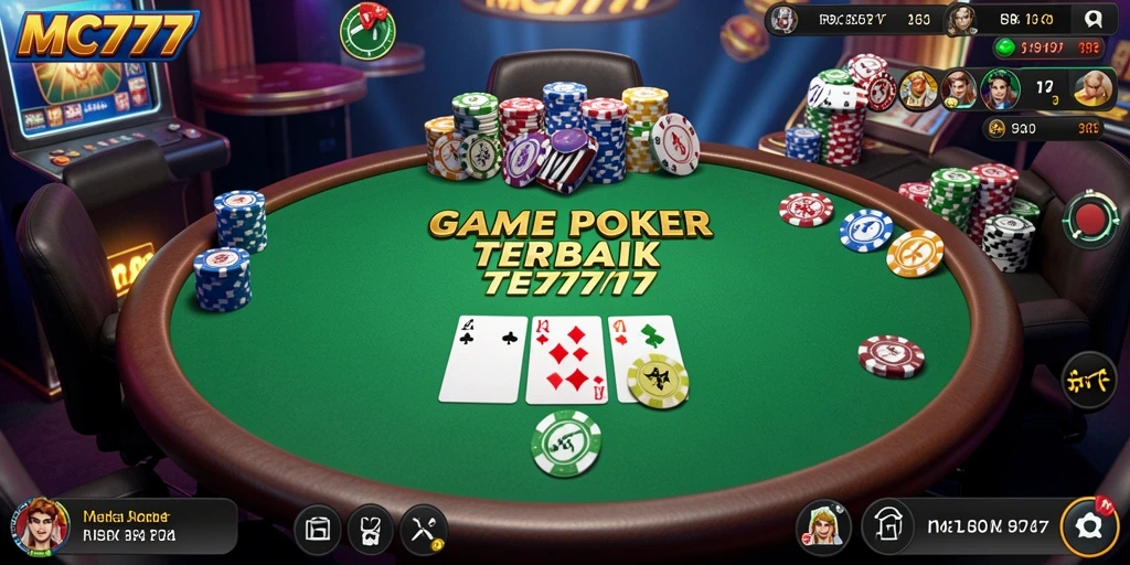 Gameplay seru MC777 dengan aksi Poker yang mendebarkan.