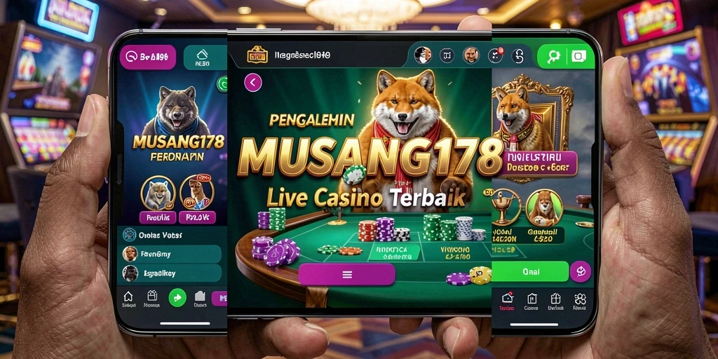 Tampilan gameplay Live Casino yang mendebarkan di MUSANG178.