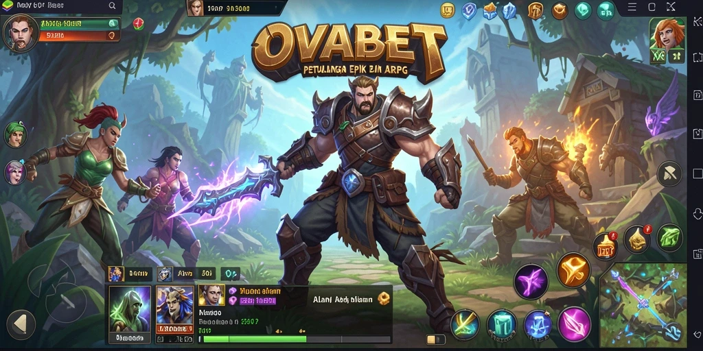 Tampilan menarik dari gameplay OVABET yang mendebarkan.