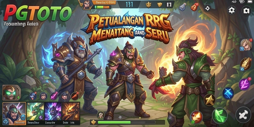 Tangkapan layar PGTOTO menampilkan aksi pertarungan yang mendebarkan dalam dunia RPG.