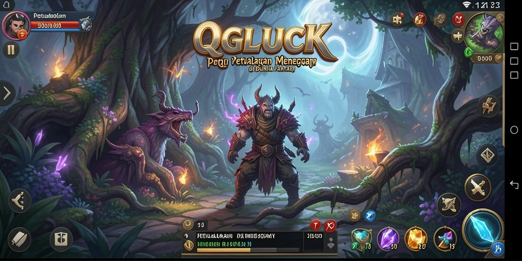 Tampilan gameplay QGLUCK yang menarik dan menantang.