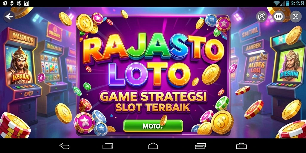 Tampilan gameplay menarik dari RAJASLOTO yang penuh warna.