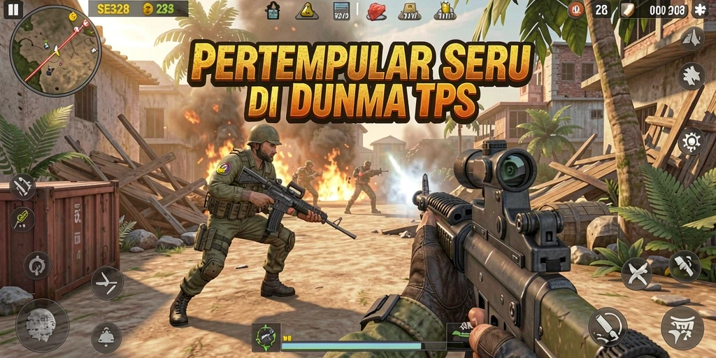 Tampilan menegangkan dari gameplay TPS yang mendebarkan.