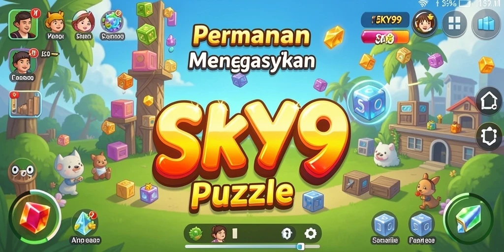 Tampilan gameplay menantang dari SKY99 dengan variasi teka-teki.