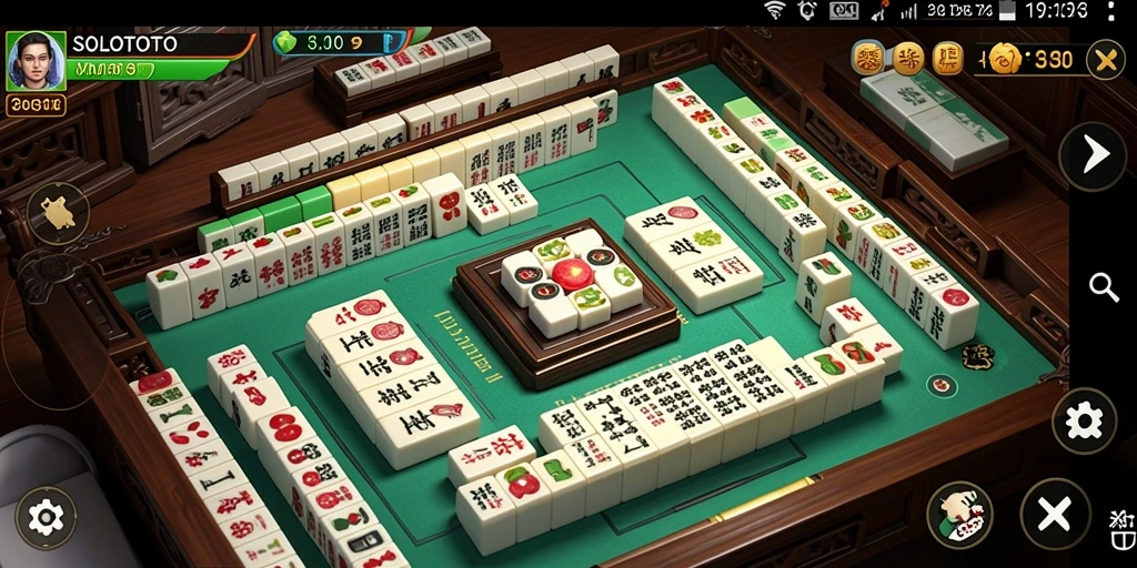 Screenshot gameplay SOLOTOTO menampilkan keseruan Mahjong yang mendebarkan.