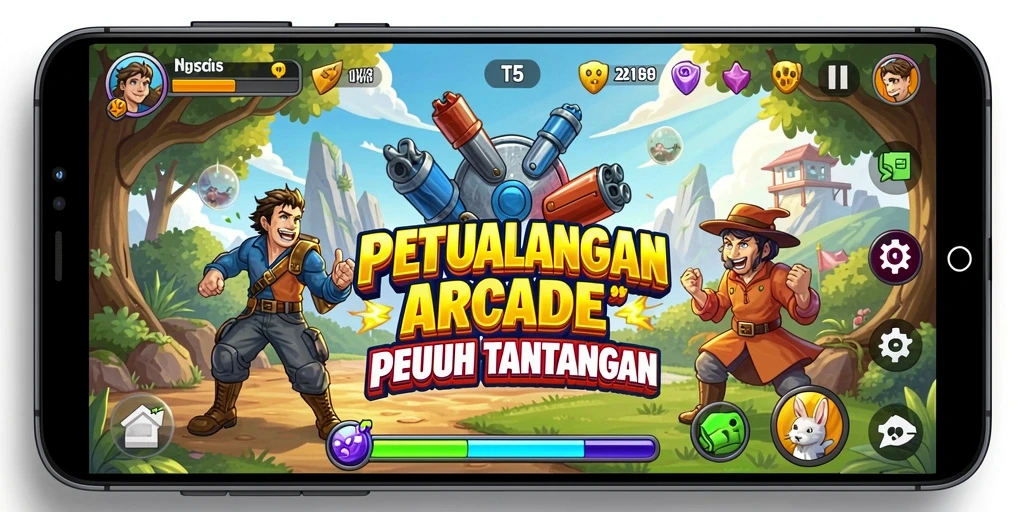 Tampilan gameplay T6 dengan karakter dan tantangan menarik.